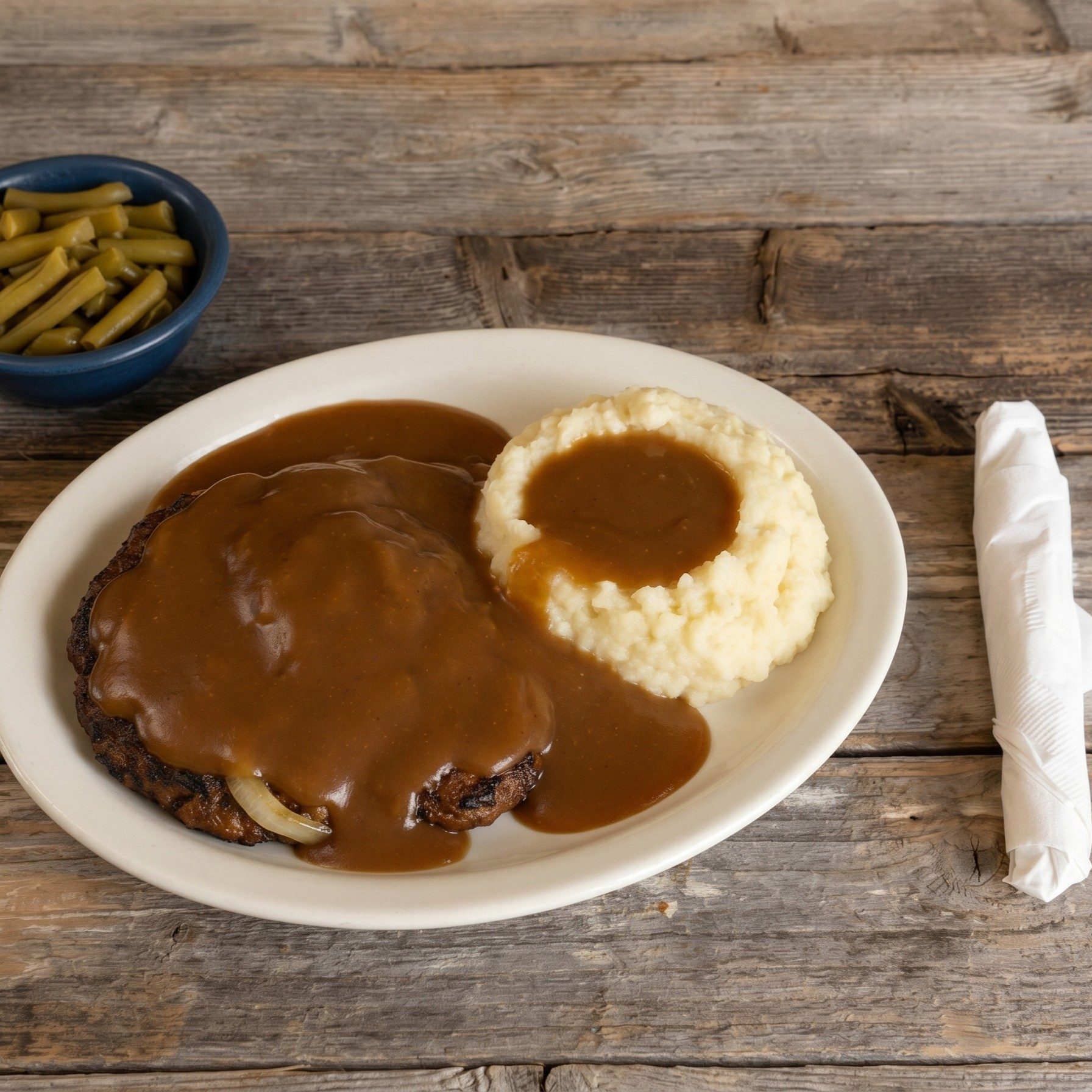 Hamburger Steak.