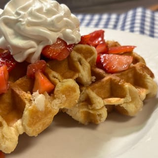 Waffles & Strawberries